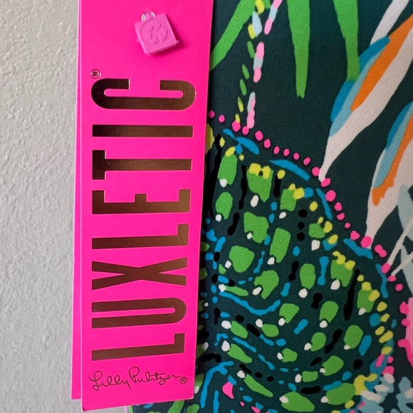 Lilly Pulitzer Luxletic Tropical Print Pant Women 14 NWT - Picture 4 of 9